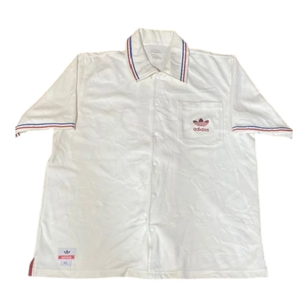 Vintage Adidas Julius Irving Dr J Polo Shirt Embroidered Philadelphia‎ 76ers M1